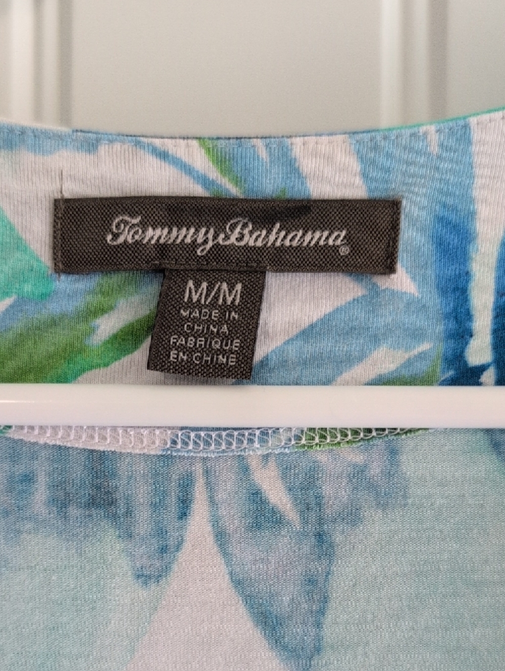 Tommy Bahama Blue & Green Floral Wrap Midi Dress - Picture 2 of 6